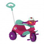 TRICICLO INFANTIL VELOBABY PASSEIO / PEDAL ROSA COM SUPORTE PARA GARRAFA / MAMADEIRA / CELULAR BANDEIRANTE 357